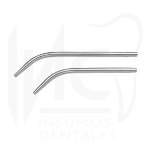 Canula Succión Metálica Autoclavable